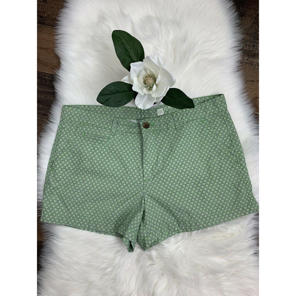 GAP Womens Green and Blue  design SHORTS Size 12R